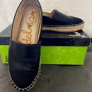 Sam Edelman Women's Krissy Leather Espadrille Flat